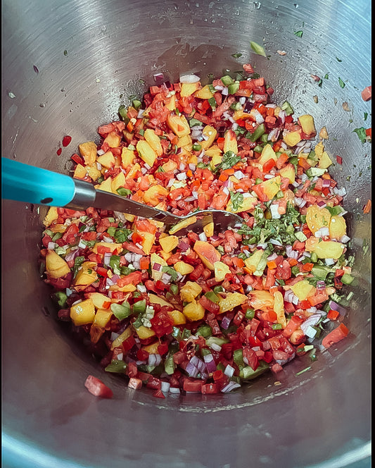 Peach Salsa canning recipe