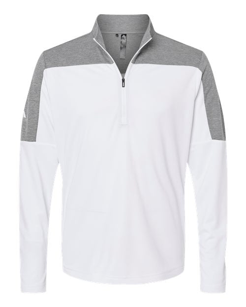 Adidas Men's Ultimate365 Lightweight Colorblocked Quarter-Zip Pullover A552