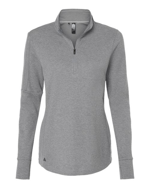 Adidas Women's 3-Stripes Quarter-Zip Sweater Pullover A555