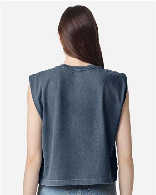American Apparel Women's Heavyweight Cotton Garment-Dyed Muscle Tee 307GD