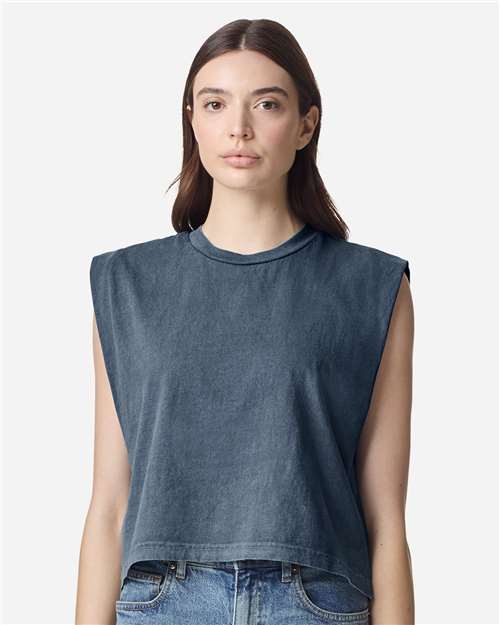 American Apparel Women's Heavyweight Cotton Garment-Dyed Muscle Tee 307GD