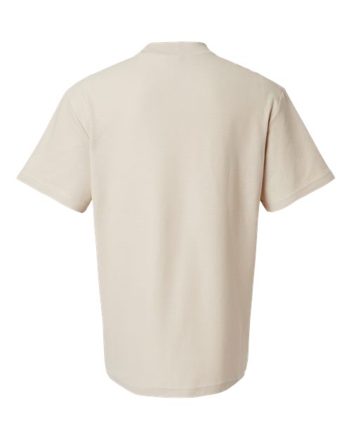 American Apparel Unisex Pique Mock Neck Tee 1PQ