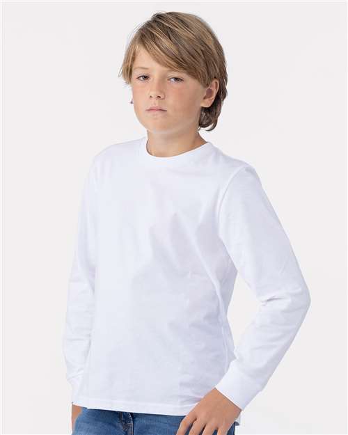 Next Level Youth Cotton Long Sleeve Tee 3311