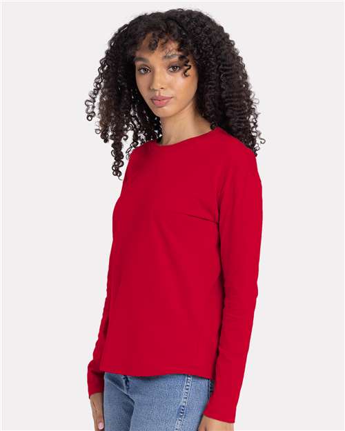 Next Level Women's Cotton Relaxed Long Sleeve Tee 3911