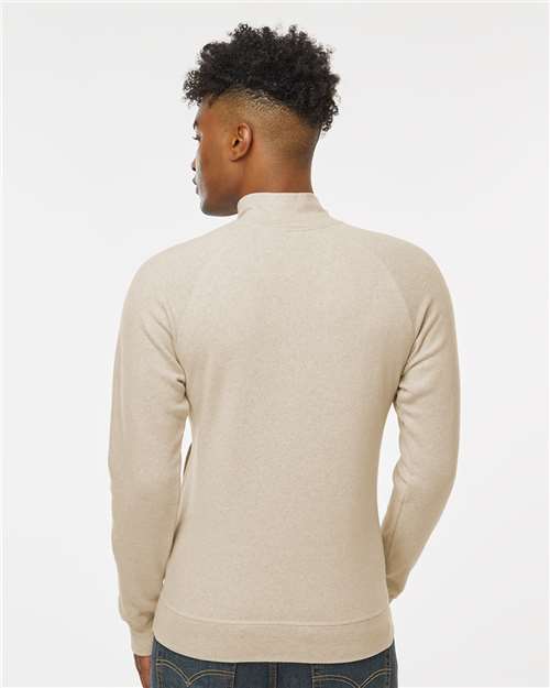 J. America Men's Triblend Quarter-Zip Sweatshirt 8869