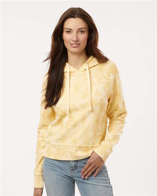 MV Sport Women's Maddie Floral Print Hooded Sweatshirt W24105