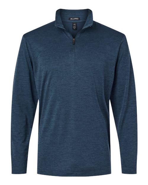 AllPro Men's Pro-Lock Performance Mélange Quarter-Zip Pullover 4HM700