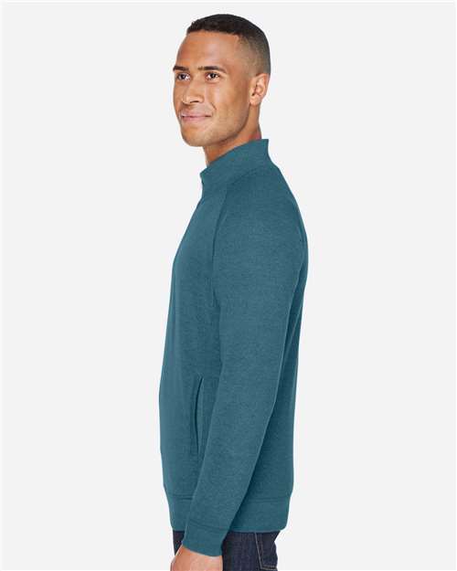 J. America Men's Triblend Quarter-Zip Sweatshirt 8869