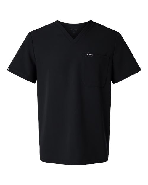 Jaanuu Men's Holmes Everyday 1-Pocket Scrub V-Neck Top M10001