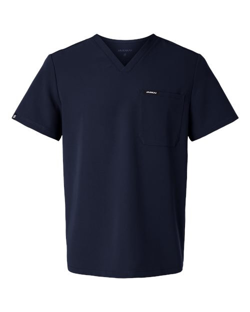 Jaanuu Men's Holmes Everyday 1-Pocket Scrub V-Neck Top M10001
