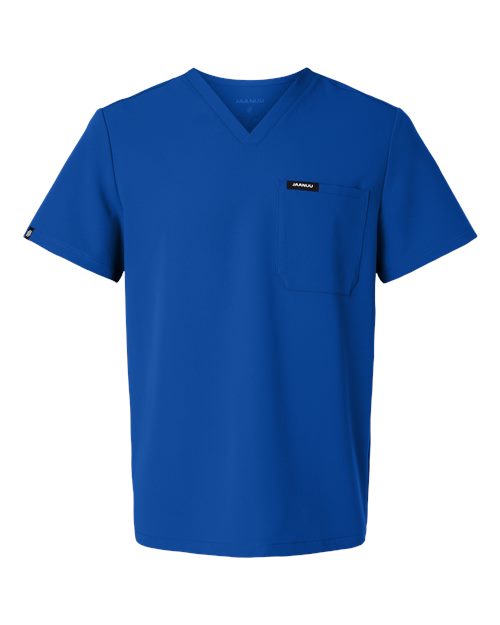 Jaanuu Men's Holmes Everyday 1-Pocket Scrub V-Neck Top M10001