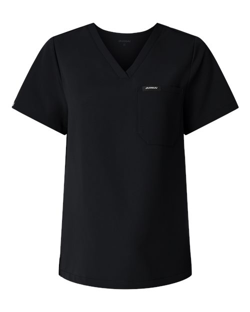 Jaanuu Women's Rhena Essential 1-Pocket Scrub V-Neck Top W10001