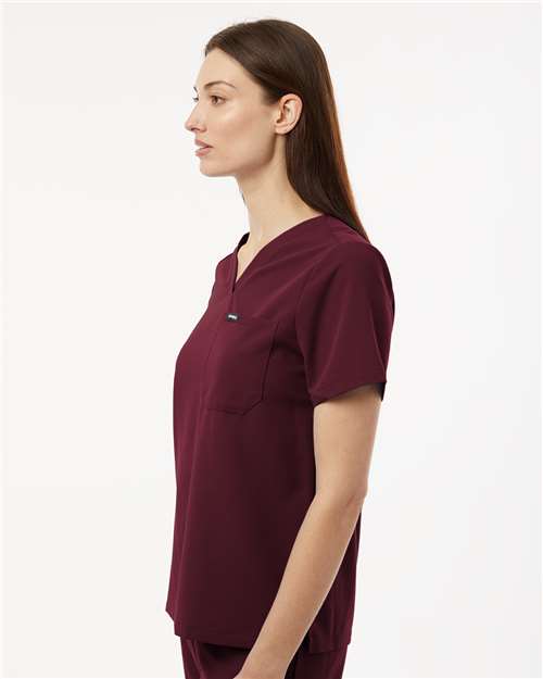 Jaanuu Women's Rhena Essential 1-Pocket Scrub V-Neck Top W10001