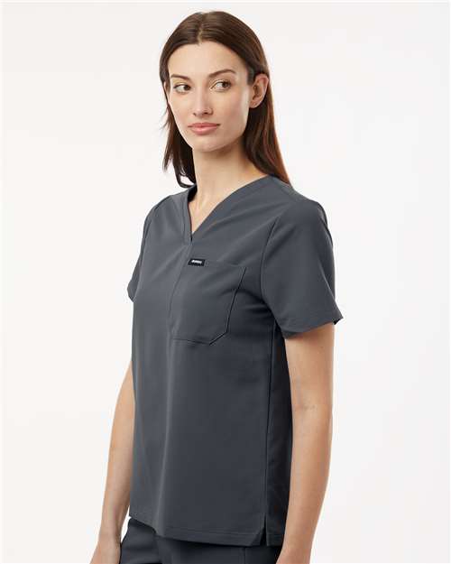 Jaanuu Women's Rhena Essential 1-Pocket Scrub V-Neck Top W10001