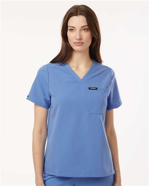 Jaanuu Women's Rhena Essential 1-Pocket Scrub V-Neck Top W10001