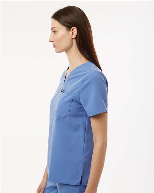 Jaanuu Women's Rhena Essential 1-Pocket Scrub V-Neck Top W10001