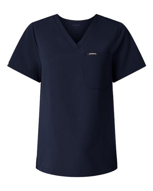 Jaanuu Women's Rhena Essential 1-Pocket Scrub V-Neck Top W10001