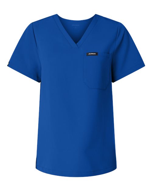 Jaanuu Women's Rhena Essential 1-Pocket Scrub V-Neck Top W10001
