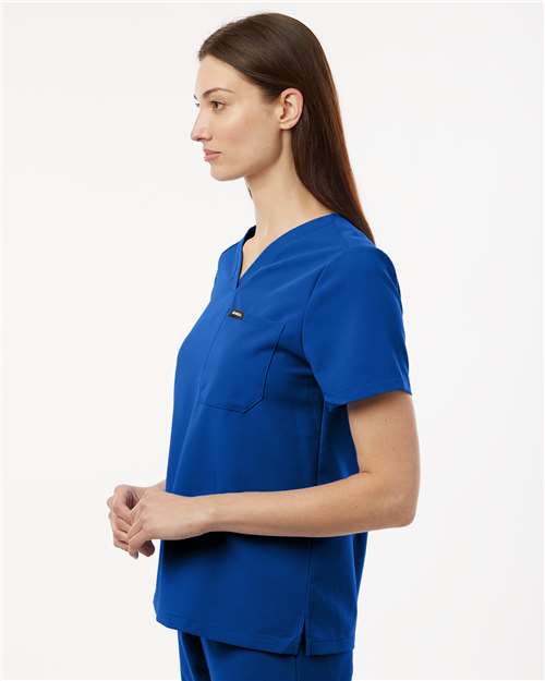 Jaanuu Women's Rhena Essential 1-Pocket Scrub V-Neck Top W10001