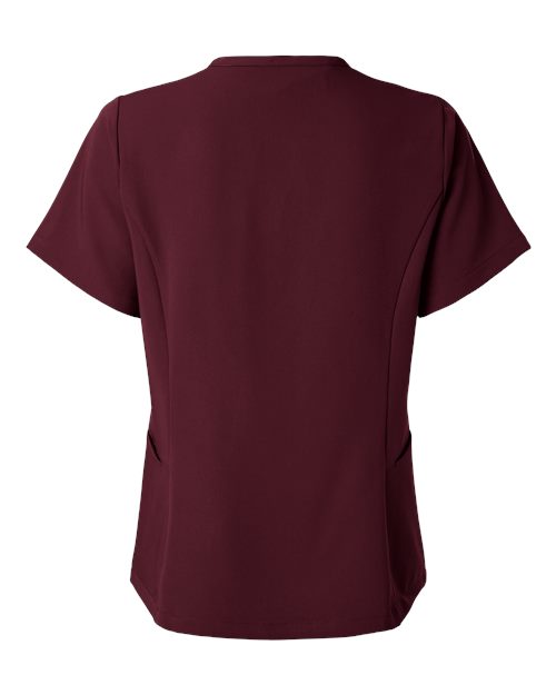 Jaanuu Women's Calix Fit & Flare Scrub V-Neck Top W10003