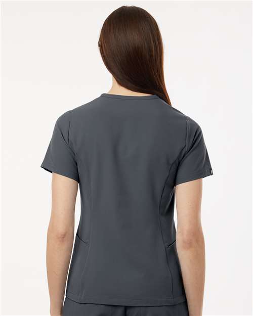 Jaanuu Women's Calix Fit & Flare Scrub V-Neck Top W10003
