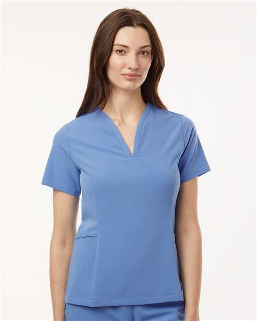 Jaanuu Women's Calix Fit & Flare Scrub V-Neck Top W10003