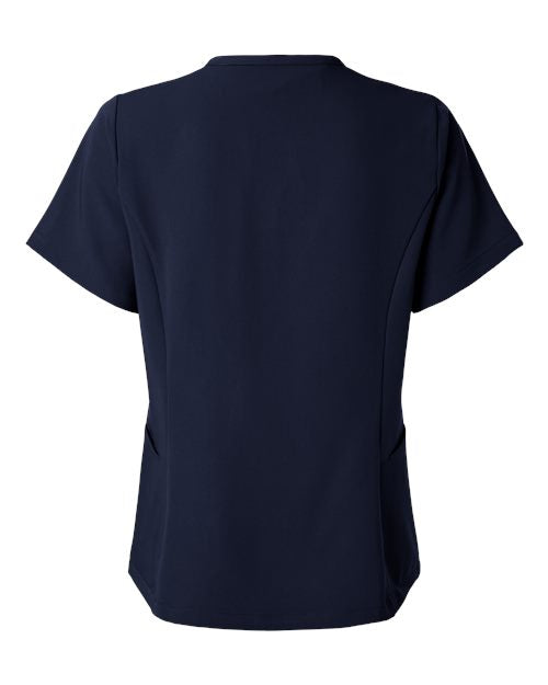 Jaanuu Women's Calix Fit & Flare Scrub V-Neck Top W10003