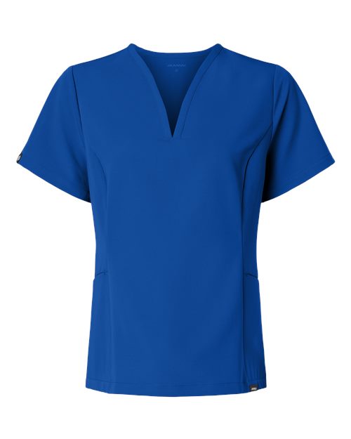 Jaanuu Women's Calix Fit & Flare Scrub V-Neck Top W10003