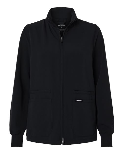 Jaanuu Women's Ceri Essential Full-Zip 6-Pocket Scrub Jacket W60001