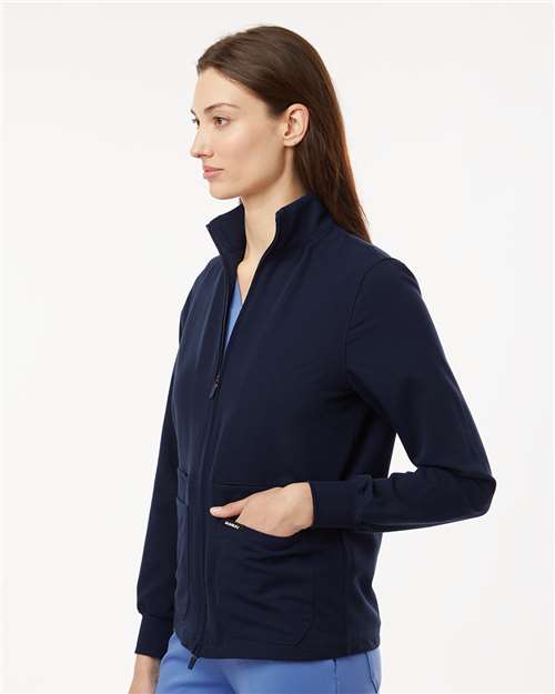 Jaanuu Women's Ceri Essential Full-Zip 6-Pocket Scrub Jacket W60001