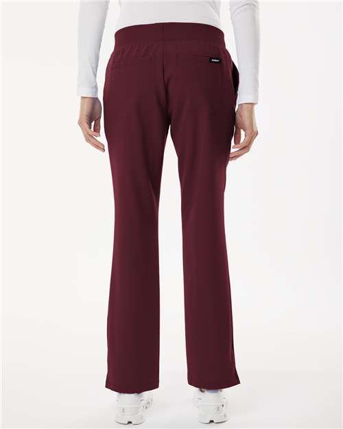 Jaanuu Women's Petite Sizes Xenos Essential Knit-Waist Scrub Pants W20001P
