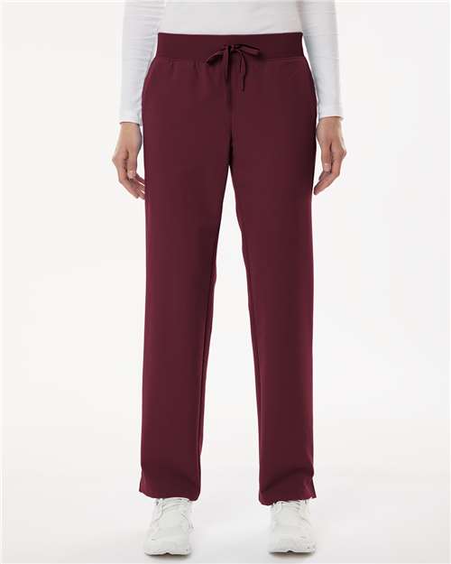Jaanuu Women's Petite Sizes Xenos Essential Knit-Waist Scrub Pants W20001P