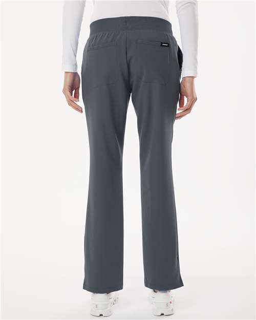Jaanuu Women's Petite Sizes Xenos Essential Knit-Waist Scrub Pants W20001P