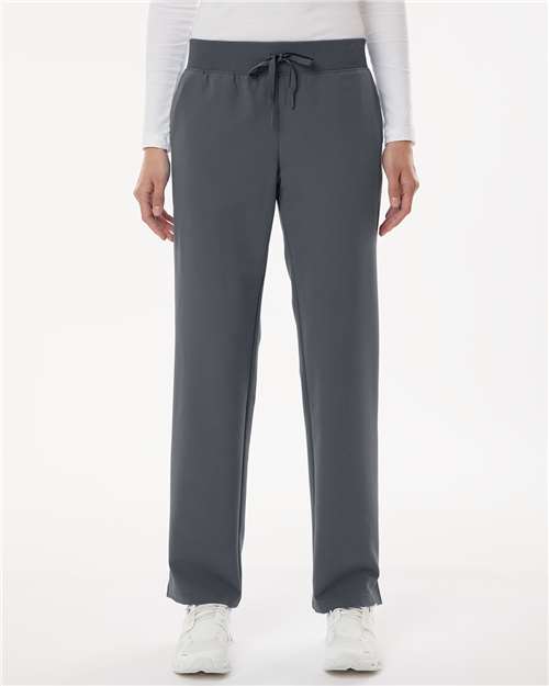 Jaanuu Women's Petite Sizes Xenos Essential Knit-Waist Scrub Pants W20001P