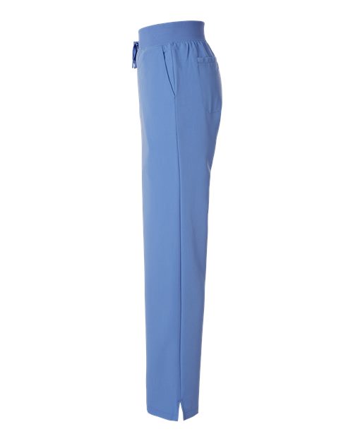 Jaanuu Women's Petite Sizes Xenos Essential Knit-Waist Scrub Pants W20001P