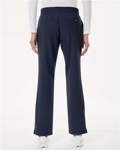 Jaanuu Women's Petite Sizes Xenos Essential Knit-Waist Scrub Pants W20001P
