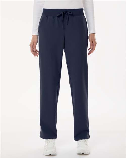 Jaanuu Women's Petite Sizes Xenos Essential Knit-Waist Scrub Pants W20001P