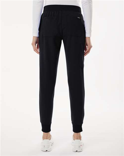 Jaanuu Women's Petite Sizes Silex Knit-Waist Scrub Joggers W20003P