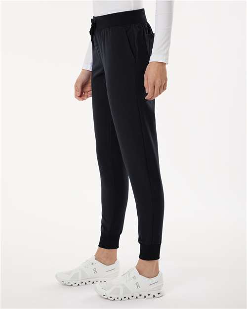 Jaanuu Women's Petite Sizes Silex Knit-Waist Scrub Joggers W20003P