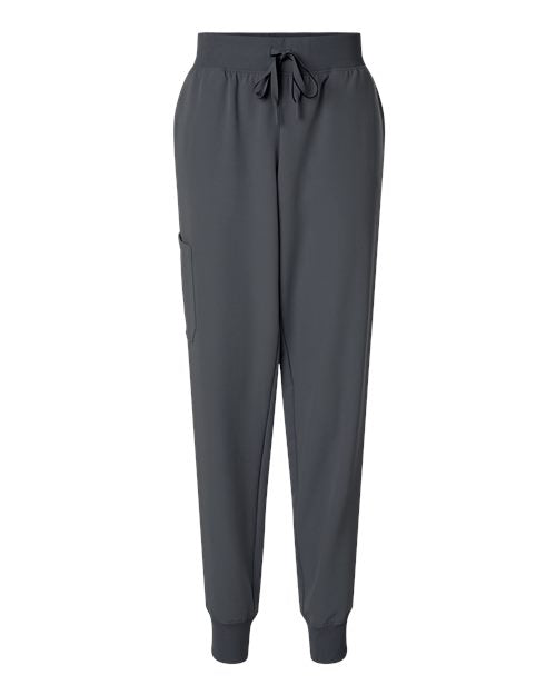 Jaanuu Women's Petite Sizes Silex Knit-Waist Scrub Joggers W20003P