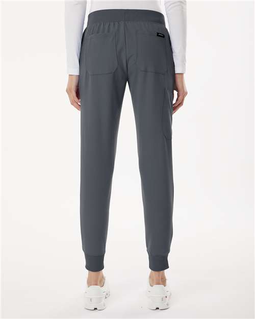 Jaanuu Women's Petite Sizes Silex Knit-Waist Scrub Joggers W20003P