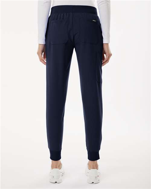 Jaanuu Women's Petite Sizes Silex Knit-Waist Scrub Joggers W20003P