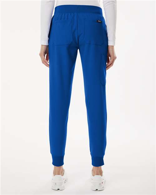 Jaanuu Women's Petite Sizes Silex Knit-Waist Scrub Joggers W20003P