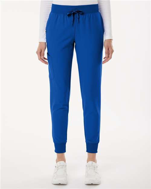 Jaanuu Women's Petite Sizes Silex Knit-Waist Scrub Joggers W20003P