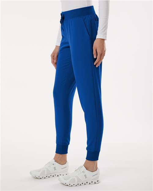Jaanuu Women's Petite Sizes Silex Knit-Waist Scrub Joggers W20003P