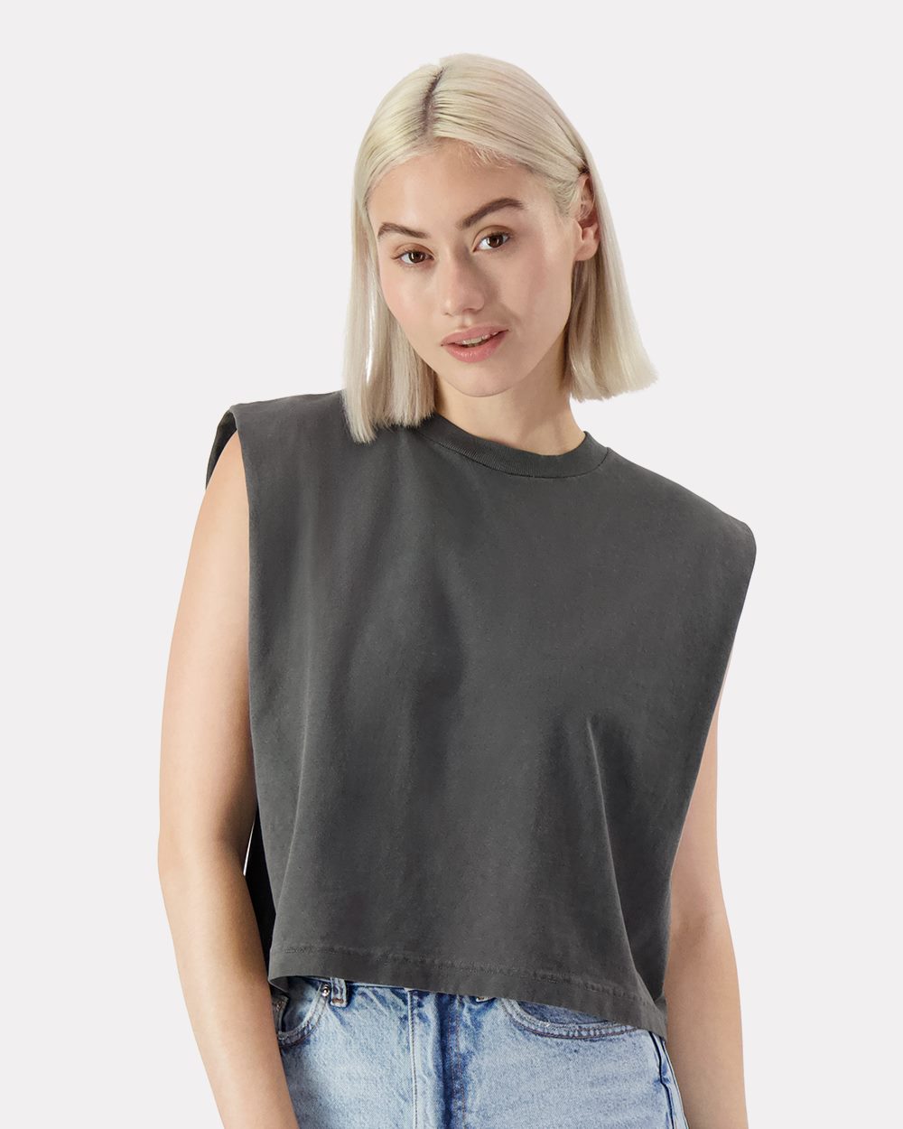 American Apparel Women's Heavyweight Cotton Garment-Dyed Muscle Tee 307GD