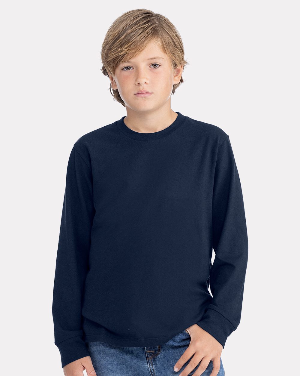 Next Level Youth Cotton Long Sleeve Tee 3311