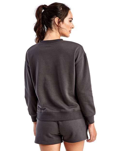 TriDri Women's Billie Side-Zip Crewneck Sweatshirt TD600