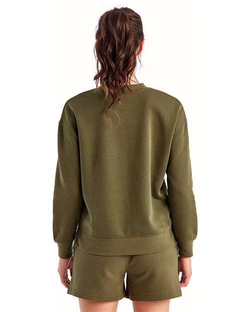TriDri Women's Billie Side-Zip Crewneck Sweatshirt TD600