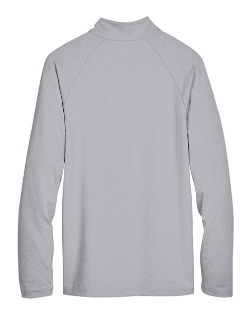 Devon & Jones Men's CrownLux Performance® Clubhouse Micro-Stripe Quarter-Zip Pullover DG480